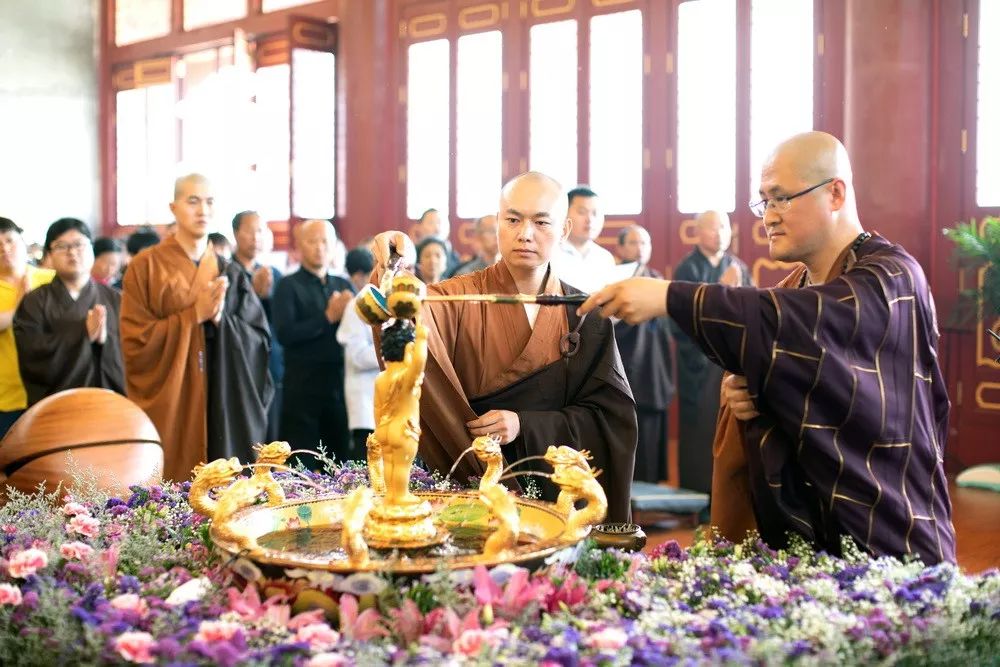 香汤灌沐紫金躯 | 冀州道安寺隆重举行释迦牟尼诞辰浴佛法会