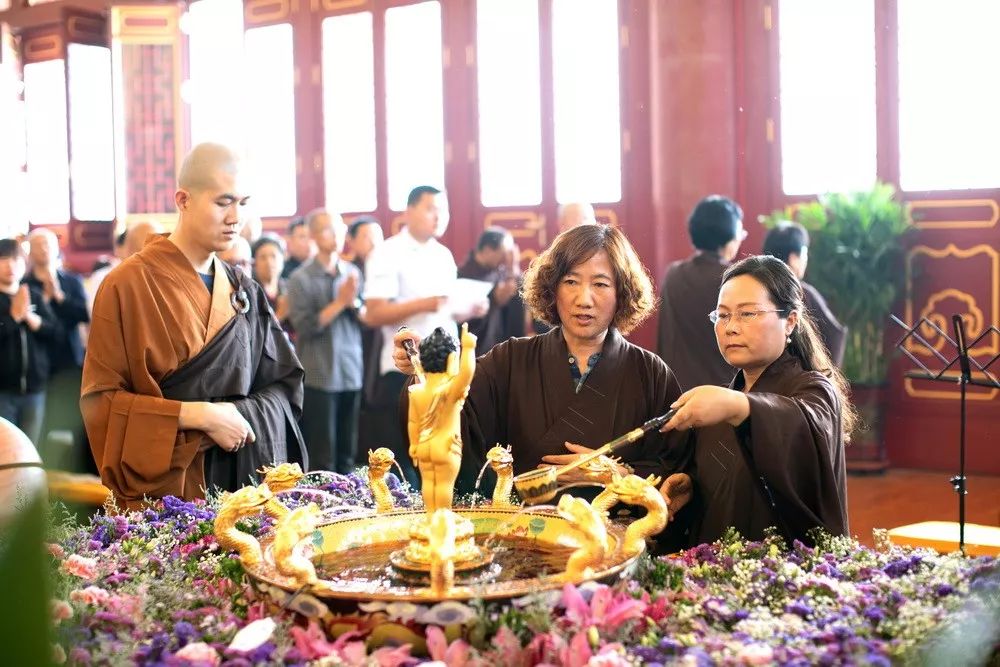 香汤灌沐紫金躯 | 冀州道安寺隆重举行释迦牟尼诞辰浴佛法会