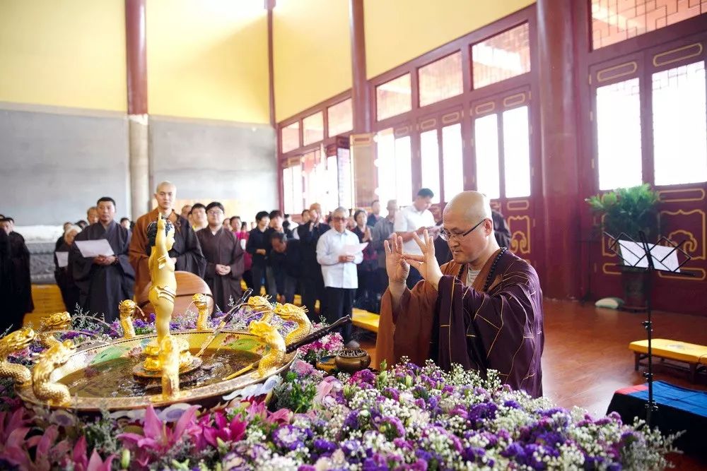 香汤灌沐紫金躯 | 冀州道安寺隆重举行释迦牟尼诞辰浴佛法会