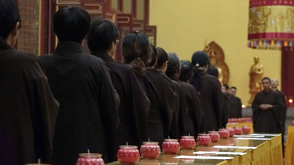 我们的节日 | 冀州道安寺举行国庆升旗仪式及中秋供月传灯法会圆满