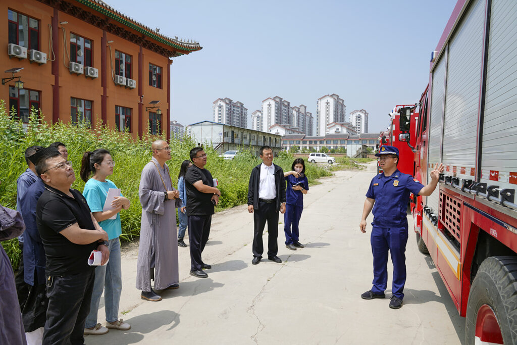 冀州区宗教活动场所消防安全工作推进会在冀州道安寺举办