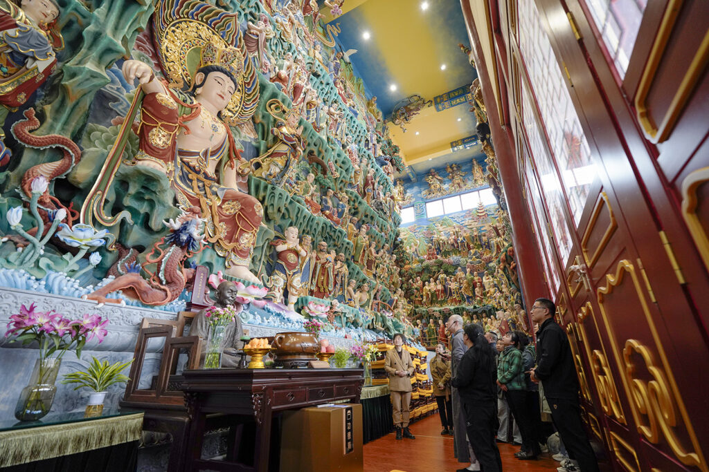 冀州道安寺联合石家庄万千国旅在我寺开展交流学习活动