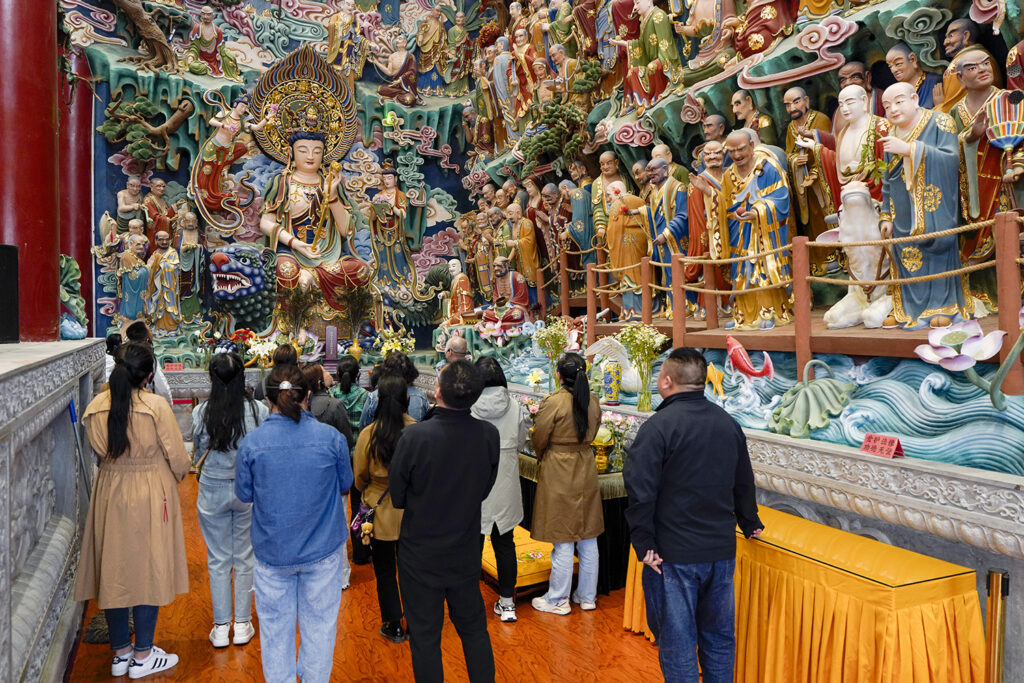 冀州道安寺联合石家庄万千国旅在我寺开展交流学习活动