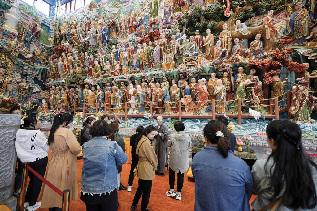 冀州道安寺联合石家庄万千国旅在我寺开展交流学习活动